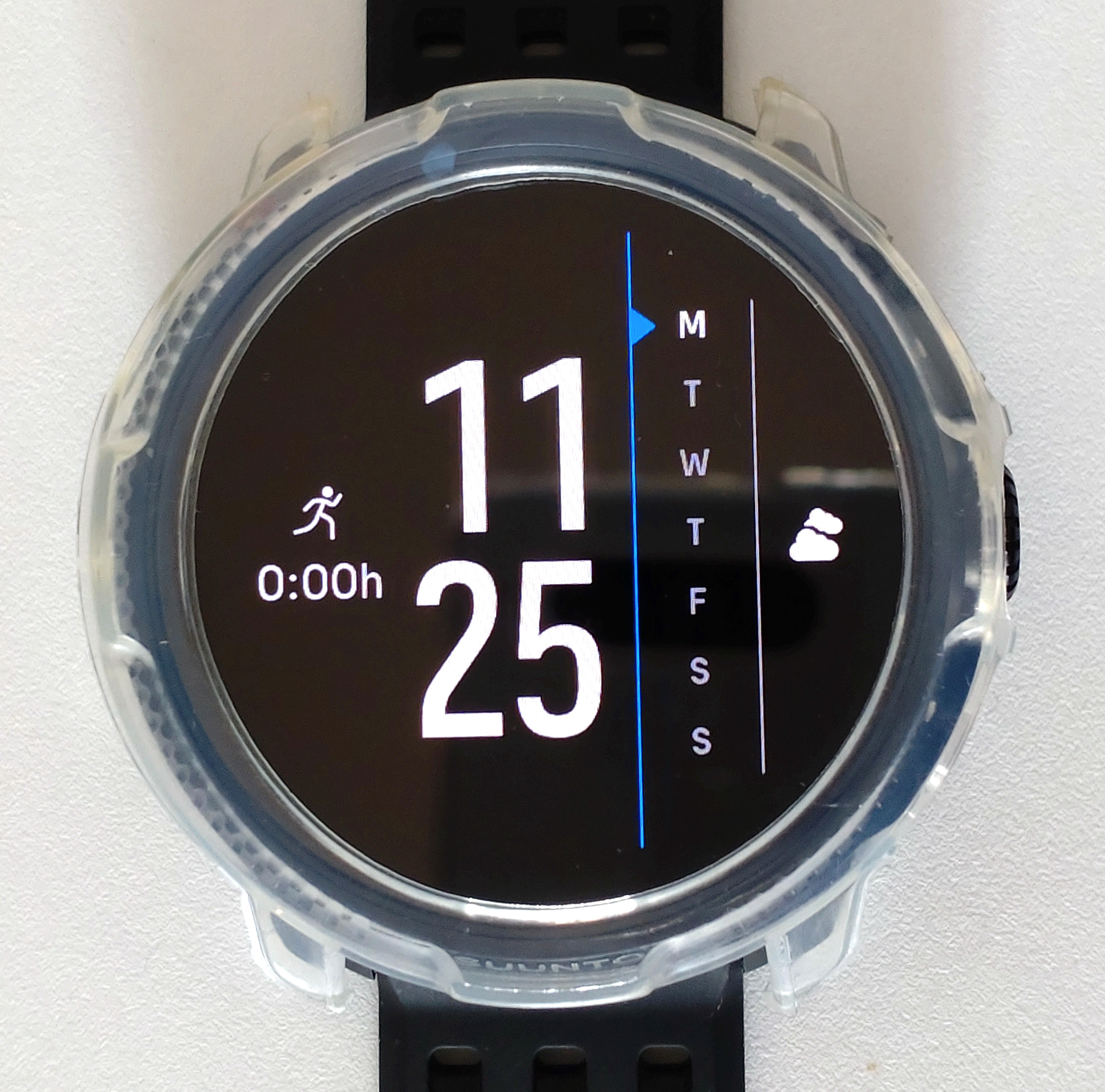 Lokeke Cover Protettiva In TPU Per Suunto 7 – Trasparente E Antigraffio – Nero